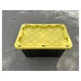 27 gal Black and Yellow Utility Tote