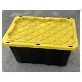 27 gal Black and Yellow Utility Tote