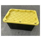 27 gal Black and Yellow Utility Tote