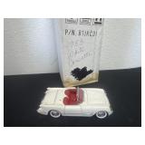white 1953 Chevrolet Corvette diecast model
