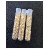 gold leaf flake vials