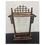 28x15.5in Vintage Bamboo Umbrella Stand