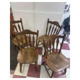 4 vintage Wood Chairs