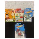 Hotwheels peanuts and Scooby doo