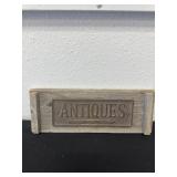 14ï¿½ wood cast iron antique sign