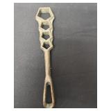 vintage Jones brass fire hydrant wrench