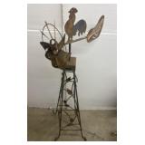 Rooster Wind Spinner Decor cute 4ft