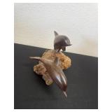 6ï¿½ wood dolphin figurine