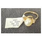 Size 6 gold electro plate ring