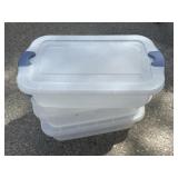 3 Rubber made totes