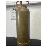 vintage 1930s 'Thirst Extinguisher'  of brass and