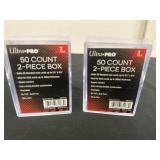 2 50ct card cases