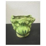 4ï¿½ vintage green 'Made in Japan' pottery planter