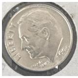 1964 Roosevelt silver dime 90% silver