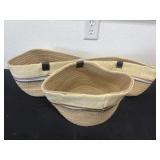 3 fabric baskets