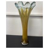 17ï¿½ Murano style blow art glass vase