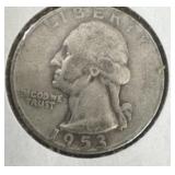 1953 United States Washington Quarter, composed