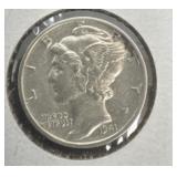 1941 United States Mercury Dime