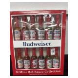 Budweiser 12-piece Mini Hot Sauce Bottle