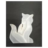 4.5ï¿½ hand-carved cat statue made from natural