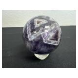 3ï¿½ Chevron Amethyst crystal sphere,
