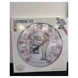 16ï¿½ new metal pabst blue ribbon metal thermometer