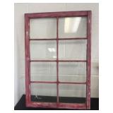 40x27 Painted Window Pane, missing one glass