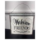 14'x14' metal welcome. Friend signs