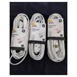 Three new 15 ft extension cords