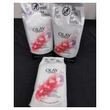 Three new Olay regenerist wet cleansing cloths