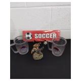 14 inch soccer bored with pegs two Boise State
