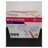 Motion activated hardwired security light LED
