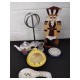 Large group of decor and collectible items.