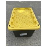 27gal Black and Yellow Utility Tote