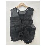 Combat Vest with Airsoft Gun