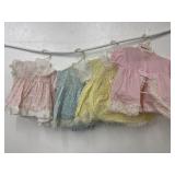 4 vintage Baby Dresses