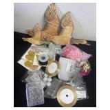 New wood ducks and beads and battery lights