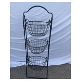 3 Tier Wire Basket Rack 4ft