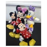 Group of Mickey Mouse Minnie Mouse and Daisy