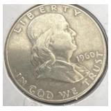 1960d  Franklin Half Dollar