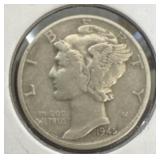 1945 United States Mercury Dime