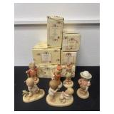 6 memories of yesterday figurines with boxes