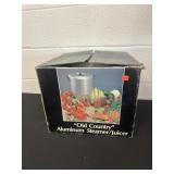 Aluminum steamer and juicer