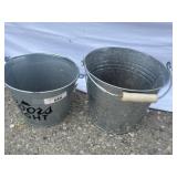 Metal Planter Buckets one is Coors Light snake