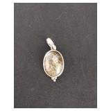 Vintage sterling silver with rutilated quartz
