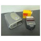 Kodak and canon and camcorder.