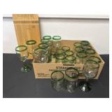 hand-blown Mexican wine goblets and glasses