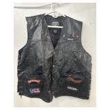 Diamond Plate Buffalo Leather Jacket 3XL