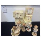 Group of memories of yesterday with boxes