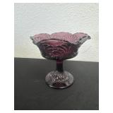 Vintage Fenton purple compote